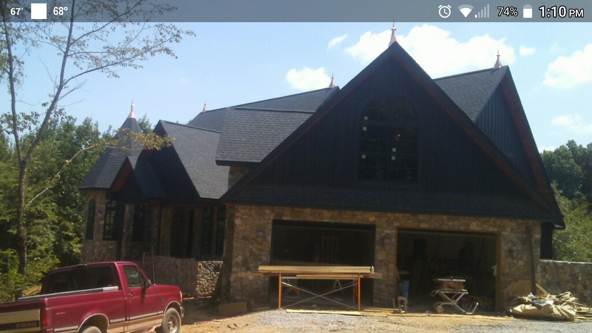 Outhouse Roofing shingle installation photo 17